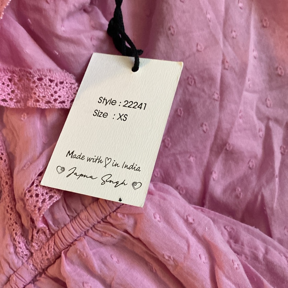 Pink Ruffled Kids Dress - Picture 3 of 4